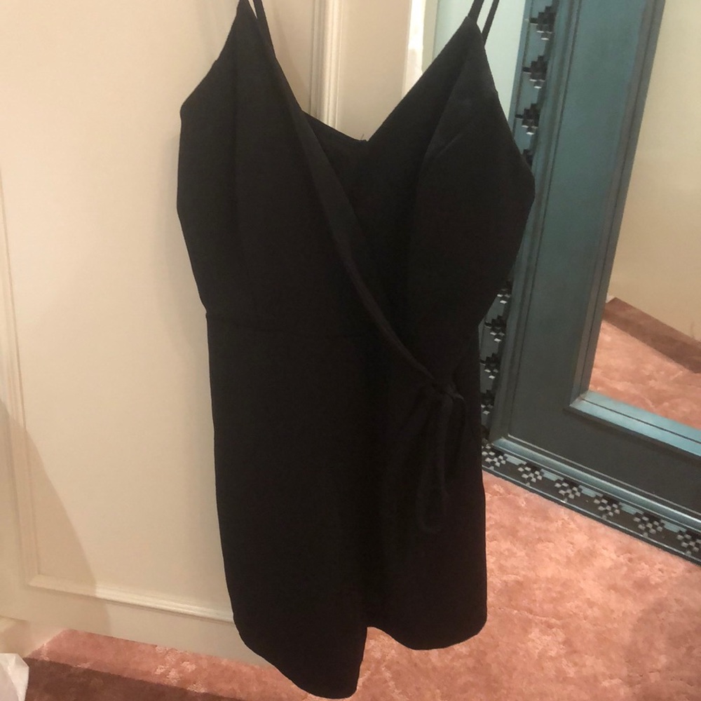 Black wrapped bottom romper